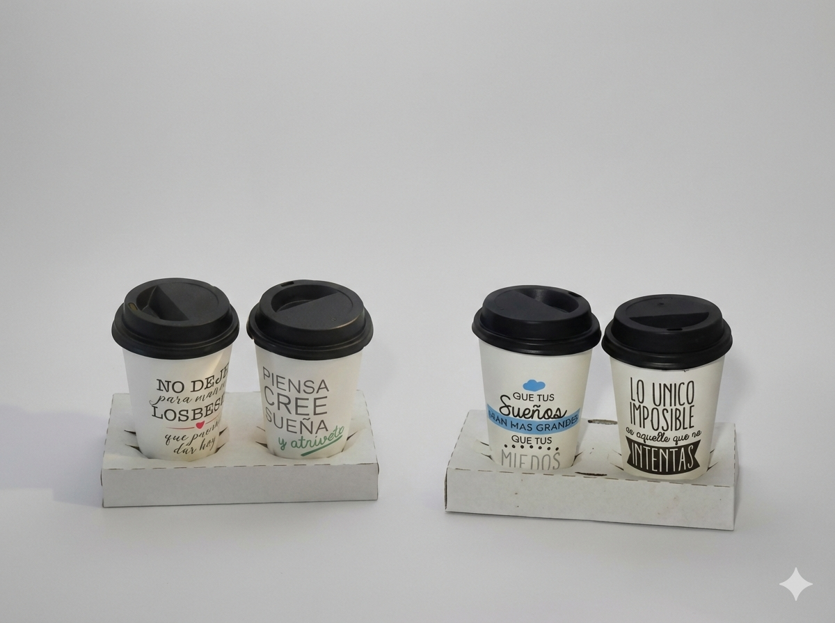 Vaso Papel con Tapa 02